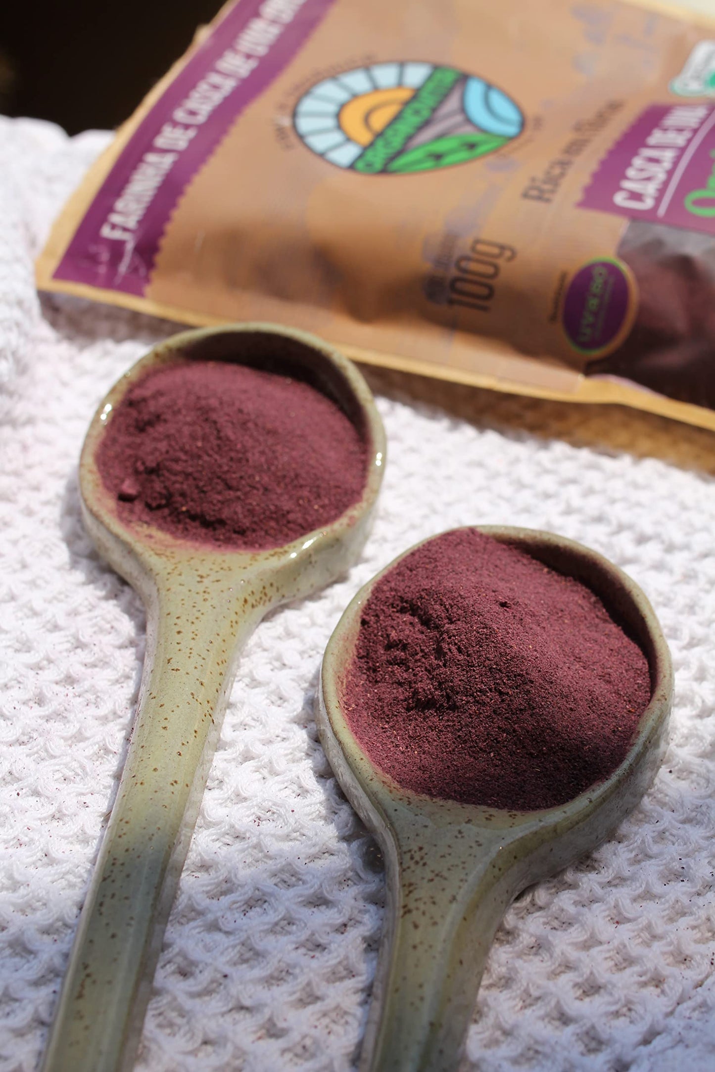 ORGANOVITA Organic Grape Skin Powder - Gluten-Free, High Fiber, Antioxidant Rich, 3.52 Oz, Perfect for Smoothies & Baking