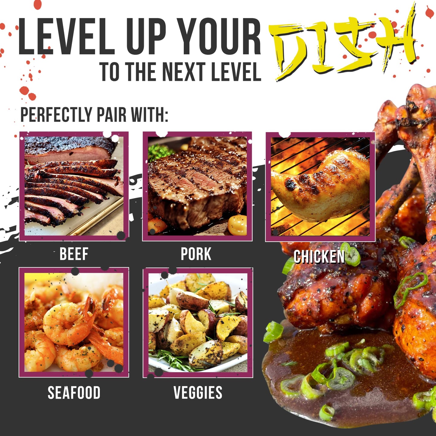 Lanes Q-nami Shichimi Togarashi Seasoning Rub, Gluten-Free, 32 Ounce, All-Natural for Steak, Chicken, Veggies & Tuna