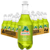 Jarritos Lime Soda, 17.7 oz (524ml), Made with Real Cane Sugar, 24 Bottles, Natural Flavor, Mexican Soft Drink