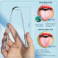 MasterMedi Tongue Scraper with Travel Case - Easy to Use Tongue Cleaner for Oral Care & Hygiene, Single Pack for Adults