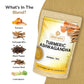 BREWIX Turmeric Ashwagandha Herbal Tea, 50 Pyramid Tea Bags, Caffeine Free, Gluten Free, Stress & Mood Support