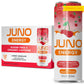 JUNO ENERGY Organic Cherry Sparkling Drink - Sugar Free Electrolytes  Energizing and Hydrating with 125mg Organic Caffeine from Green Coffee Beans  Organic Monk Fruit  Organic Sour and Black Cherry Juice & Electrolytes - Vegan  Gluten Free  12 Pack