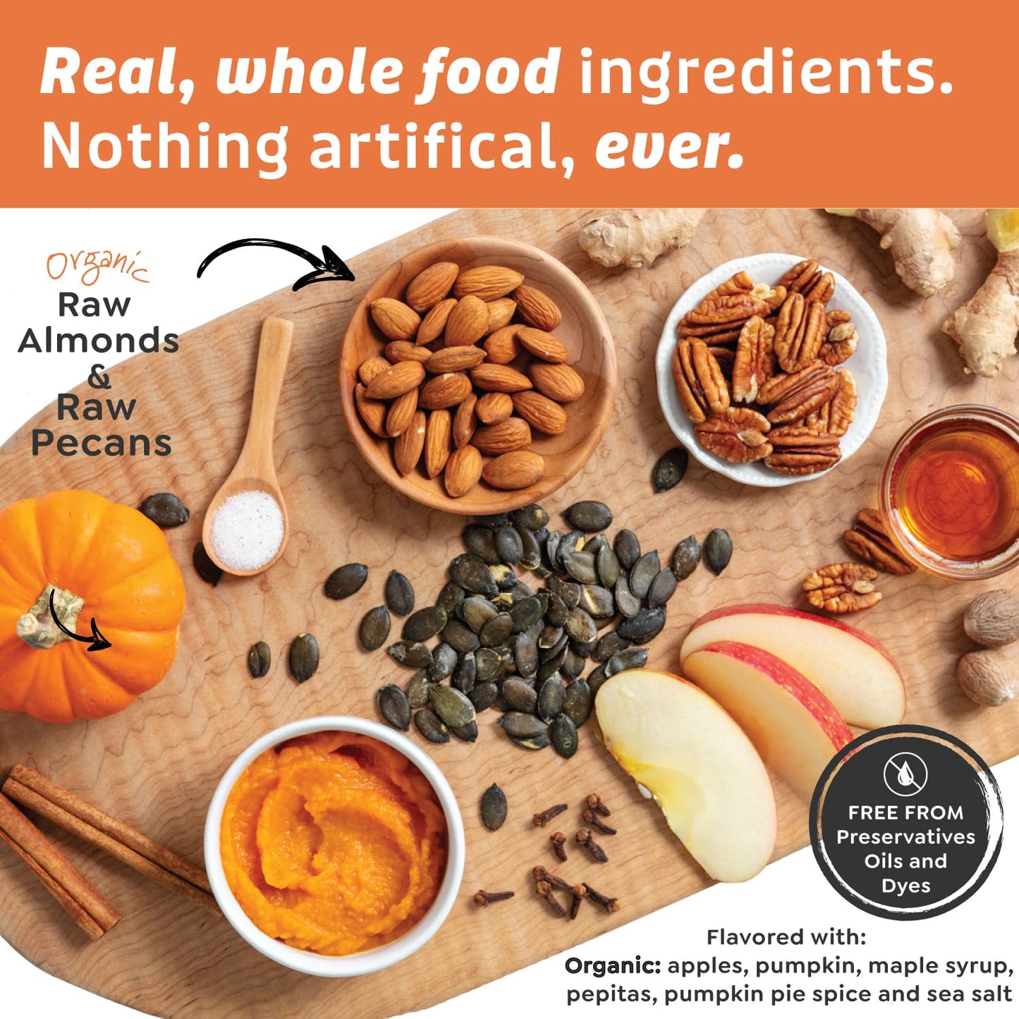Witzi'S Grain Free Granola, Pumpkin Spice, 5Oz (Pack Of 3), Made With Almonds, Pumpkin & Cinnamon, Vegan, Keto, Gluten Free, Hea