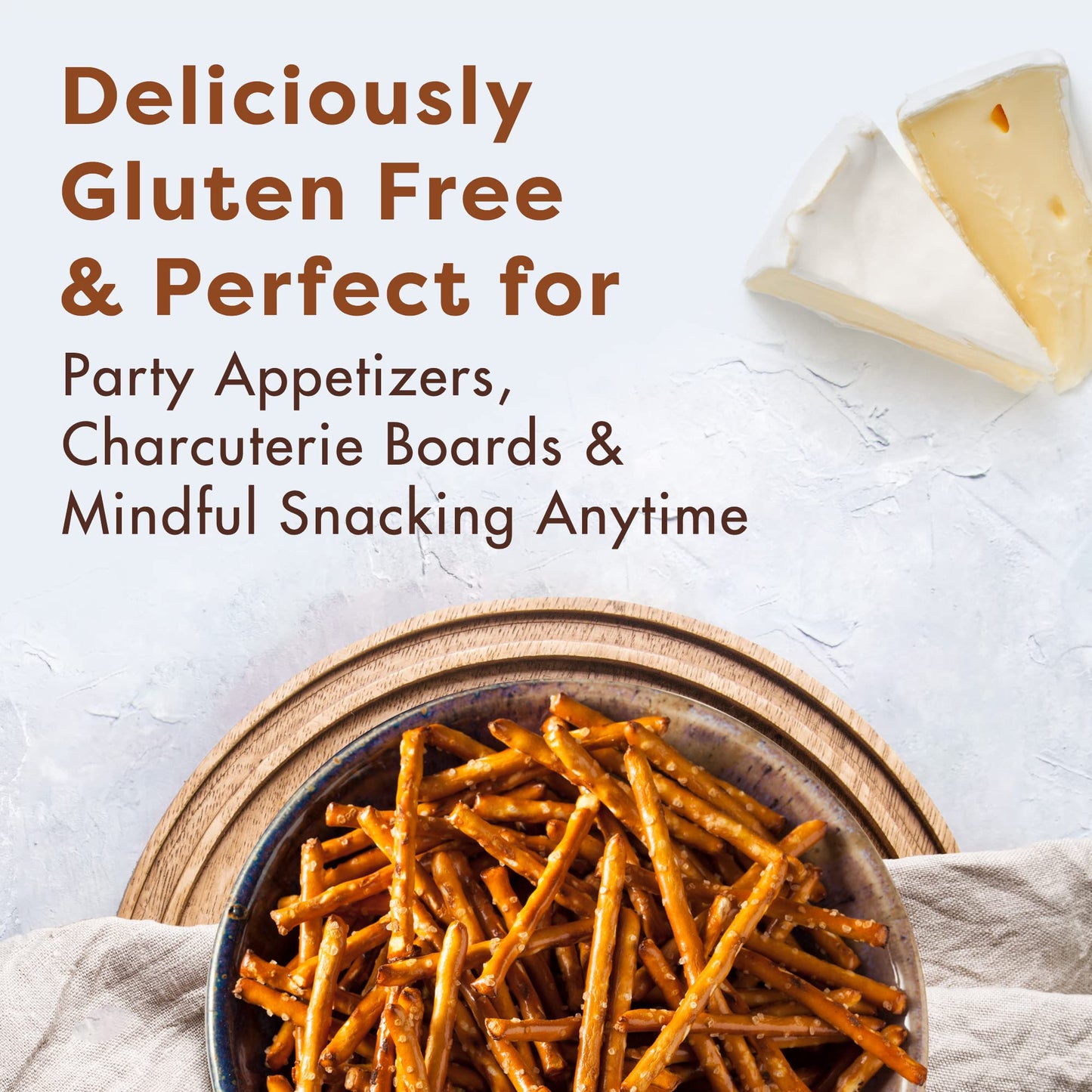 Glutino Gluten Free Pretzel Sticks, Delicious Everyday Snack, Lightly Salted, 14.1 Oz