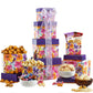 Broadway Basketeers Valentines Day Chocolate Food Gift Basket Tower Snack Gifts For Women, Men, Families, College – Delivery For Birthday, Appreciation, Thank You, Get Well Soon Care Package