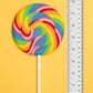 24 Large Rainbow Lollipops Individually Wrapped- Non Broken |12 Giant Swirl Lollipop 3'' And 12 Large Twisty Pops, Carnival Loll