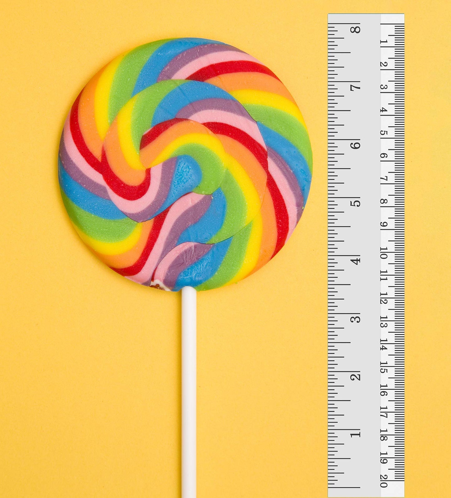 24 Large Rainbow Lollipops Individually Wrapped- Non Broken |12 Giant Swirl Lollipop 3'' And 12 Large Twisty Pops, Carnival Loll