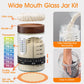 Angadona Sourdough Starter Kit - Handmade Cotton Rope Bannetons with Liners, 35oz Jar, Orange, Model SBBT-CTR-GJKT