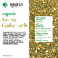 Organic Savory Garlic Herb Seasoning By Journey Spice Co. | Salt-Free, Sugar-Free, Non-Gmo, Msg-Free | Natural Mediterranean Ita