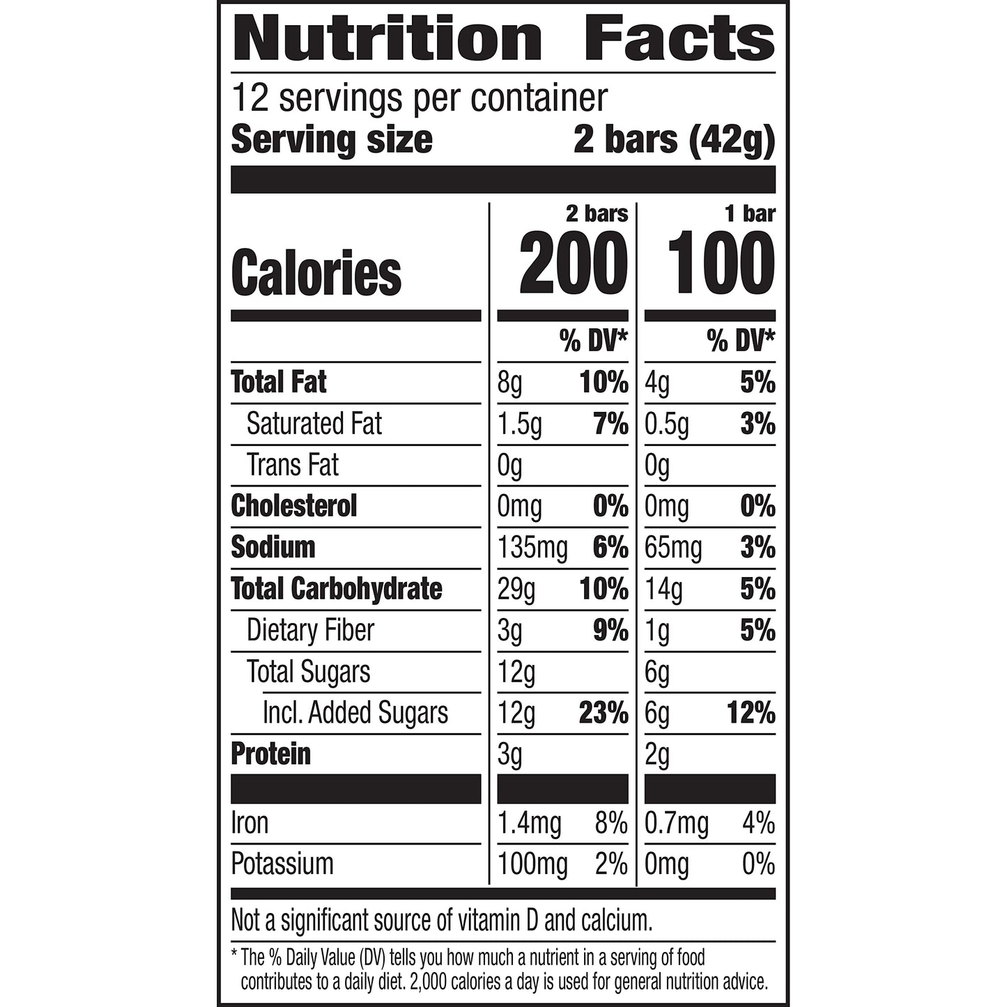 Nature Valley Crunchy Granola Bars, Oats 'N Dark Chocolate, 24 Bars, 17.88 Oz (12 Pouches)