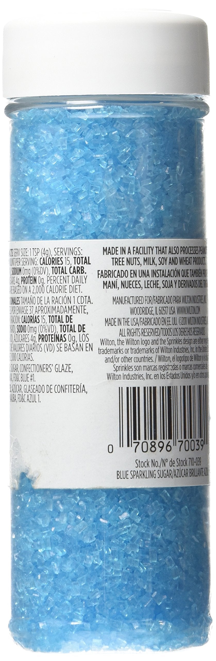 Wilton Sparkling 5.25 Oz Sugar Food Decorative- Blue (Pack Of 4)