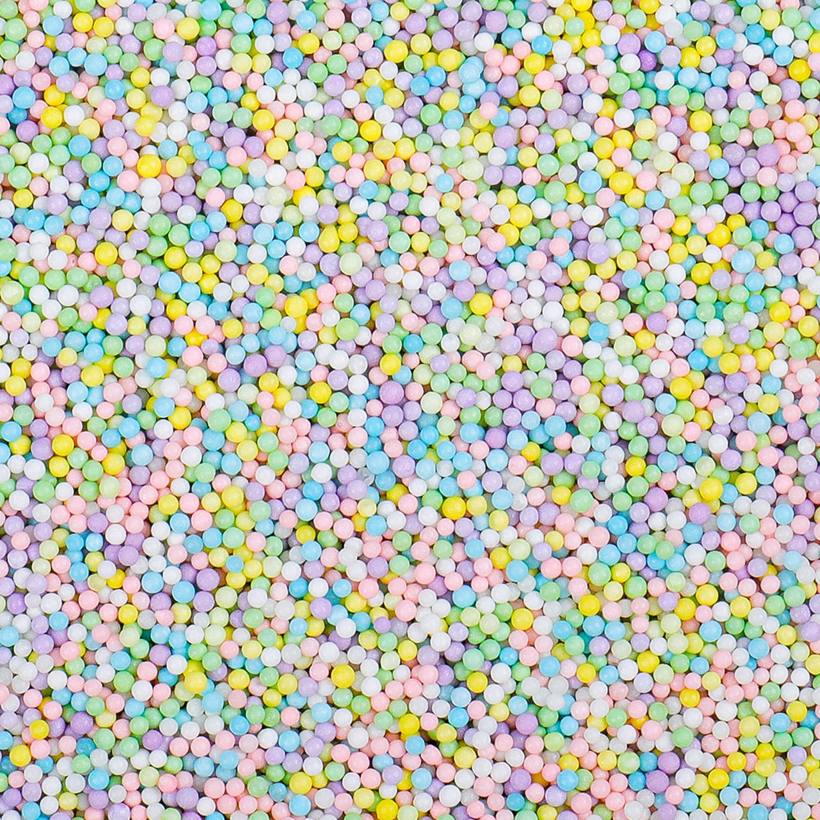 Pastel Nonpareils Sprinkles - 2mm Mini Edible Pearls, Pearl Sprinkles for Cake Decorating, Cupcake, Cookie, Baking, Donuts, Ice 