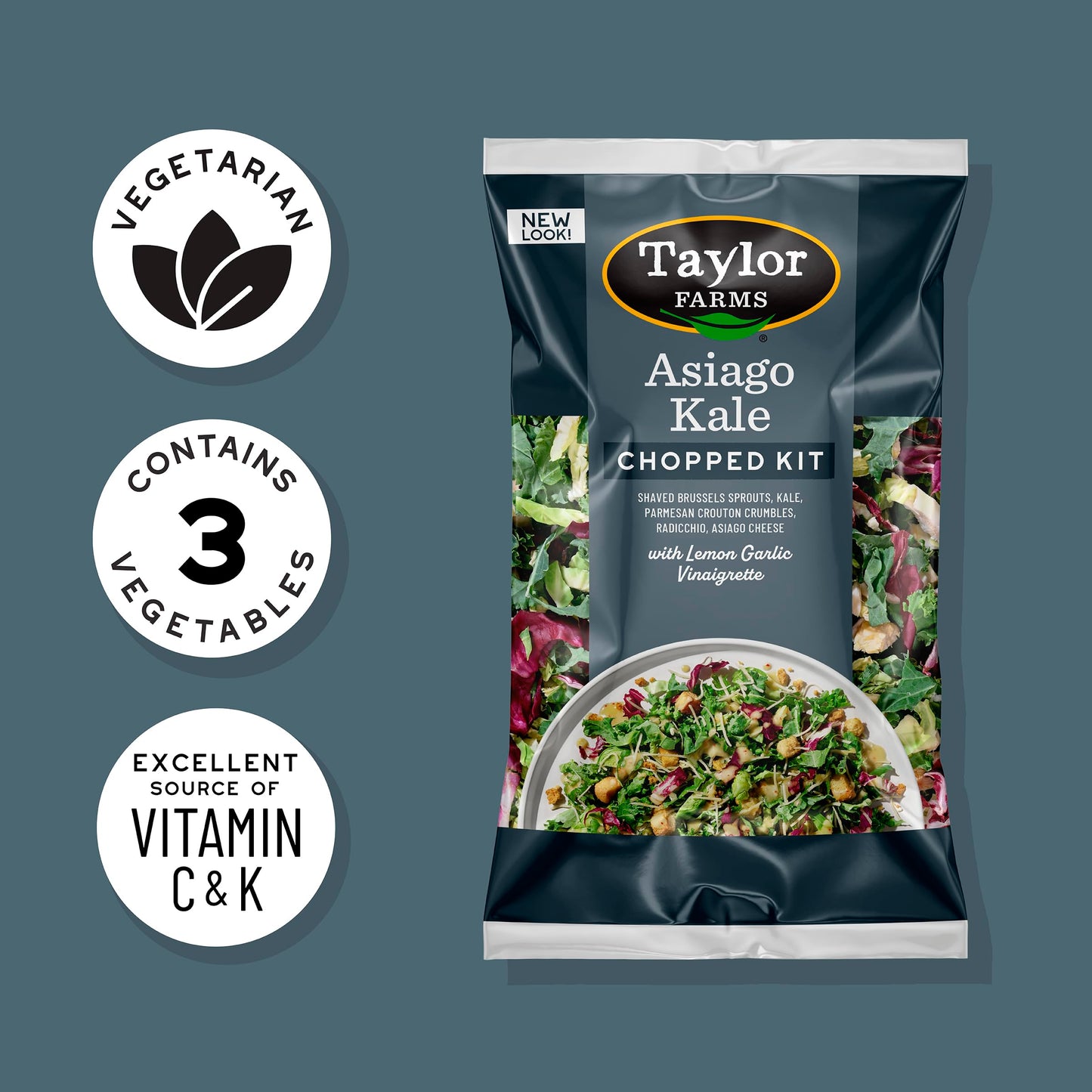Taylor Farms Asiago Kale Chopped Salad Kit 9.3oz