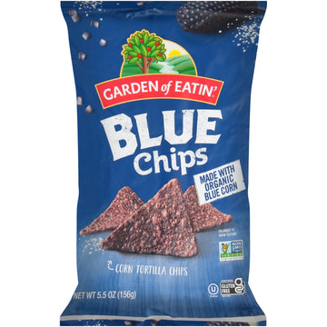 Garden of Eatin' Tortilla Chips, Sea Salt, Blue Corn, 5.5 oz (Pack of 12)