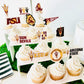 Arizona State Cupcake Toppers (24 Pcs) Arizona State Party Supplies For Football, Birthday Gift, Graduation Party Decorations (A