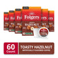 Folgers Toasty Hazelnut Coffee, Keurig K-Cup Pods, 10 Count Box (Pack of 6) - Flavorful Hazelnut Blend for Convenient Brewing