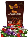 Nickels Food Honey Coconut Candy- Diced Coconuts Candy Cooked in Raw Honey, Coconut Chewy Candy with No Preservatives, Delicious
