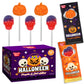 50 Pack Halloween Lollipops - Individually Wrapped Pumpkin And Skull Suckers - Strawberry And Tutti Frutti Delicious Candys - Bulk Candys Great Use  For Kids  Party Favor  Classrooms  Goodie Bags