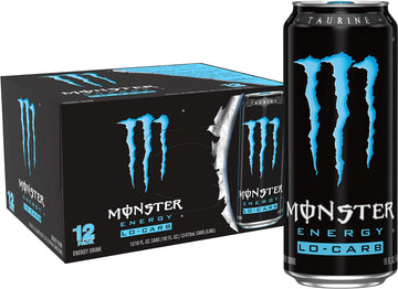 Monster Energy, Lo-Carb Monster, Low Carb Energy Drink, 16 Ounce (Pack Of 12)