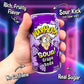 Warheads Sour Fruity Soda - Classic Flavors, Sweet and Sour, 12oz Cans, Pack of 12, G , Purple