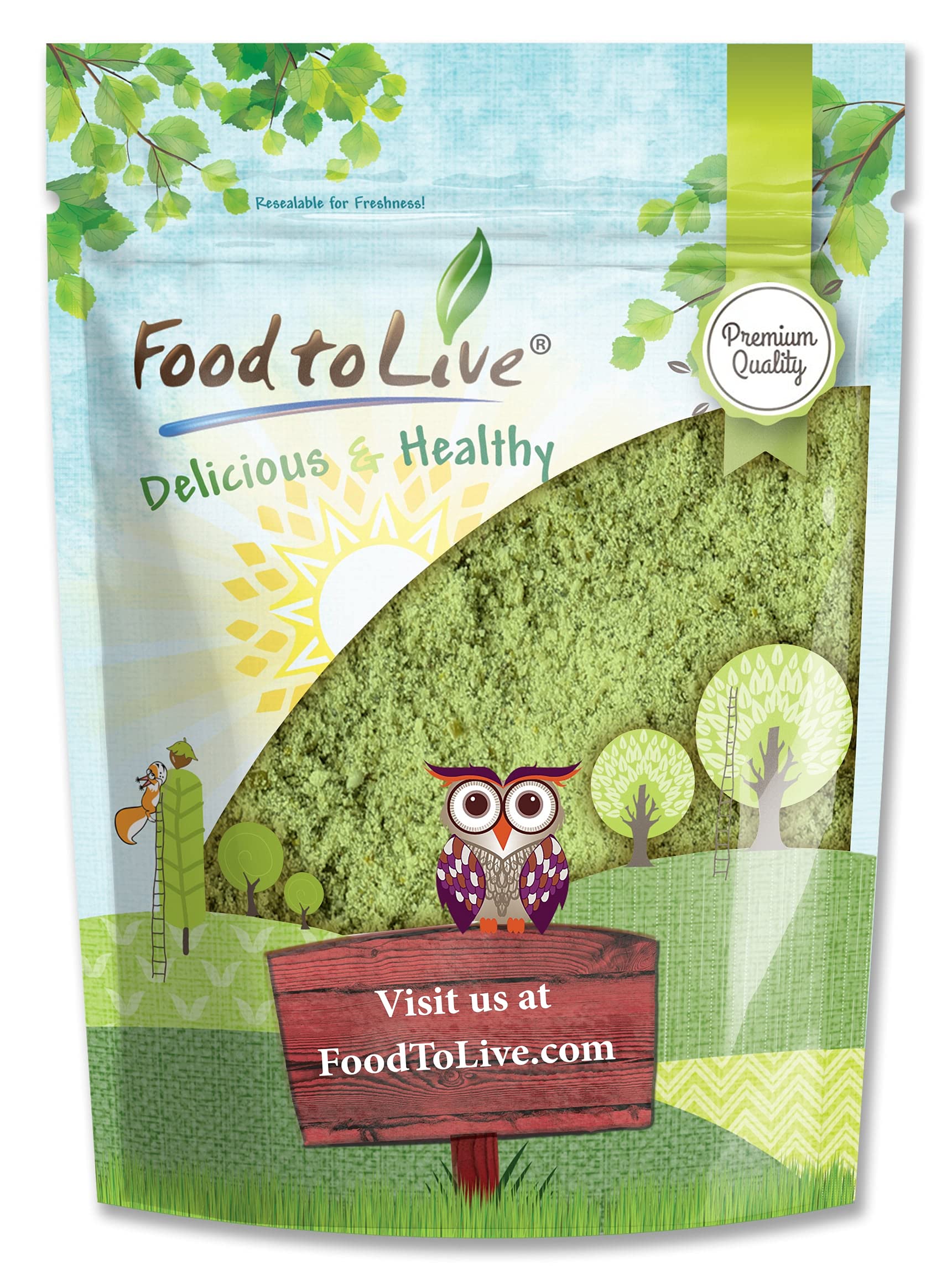 Food to Live Barley Grass Powder, Vegan Superfood, 40 Ounce, Fine Milled, Kosher, Rich in Fiber and Protein