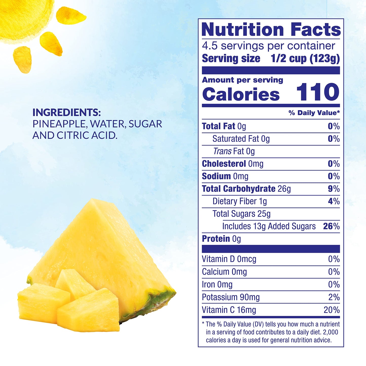 Dole Canned Fruit, Pineapple Chunks in Heavy Syrup, Gluten Free, Pantry Staples, 20 Oz, 12 Count, Packaging May Vary