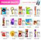 Shogun Candy, 40Pcs Japanese Snacks And Japanese Candy, Popin Cookin Japanese Snack Box, Kawaii Dagashi Box, (Hime(Gluten Free))