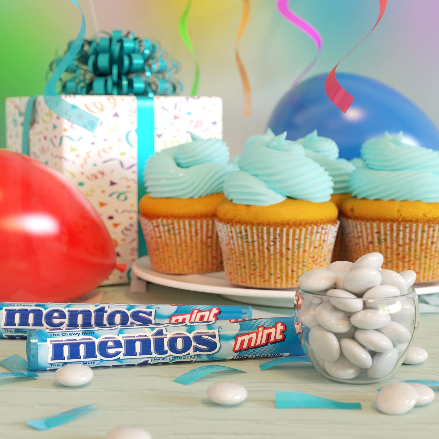 The Mint Chewy Candy Roll, Non Melting, Party, 10 Calorie Each Piece, Pack Of 15
