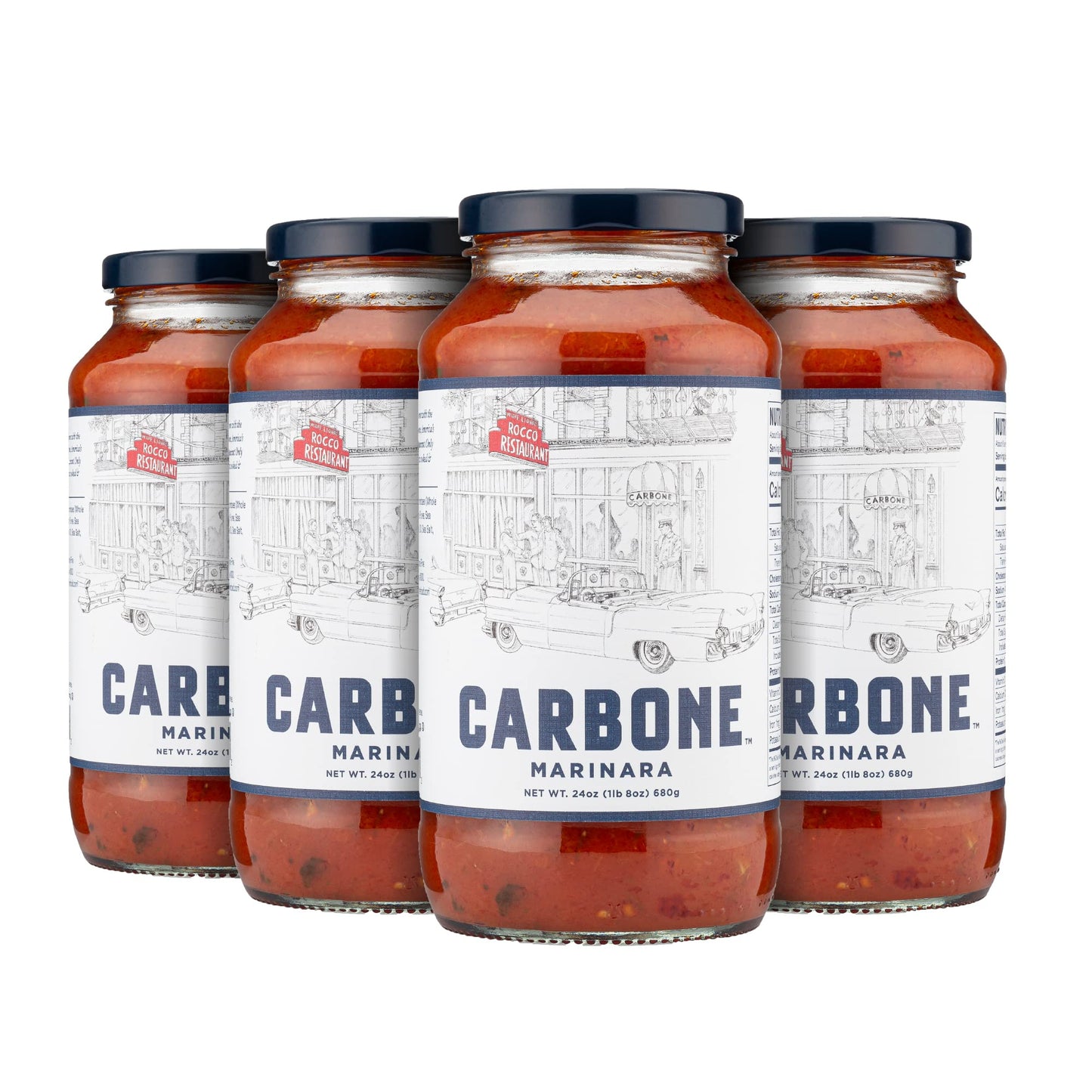 Carbone Marinara Pasta Sauce | Tomato Sauce Made with Fresh & All-Natural Ingredients | Non GMO, Vegan, Gluten Free, Low Carb Pa
