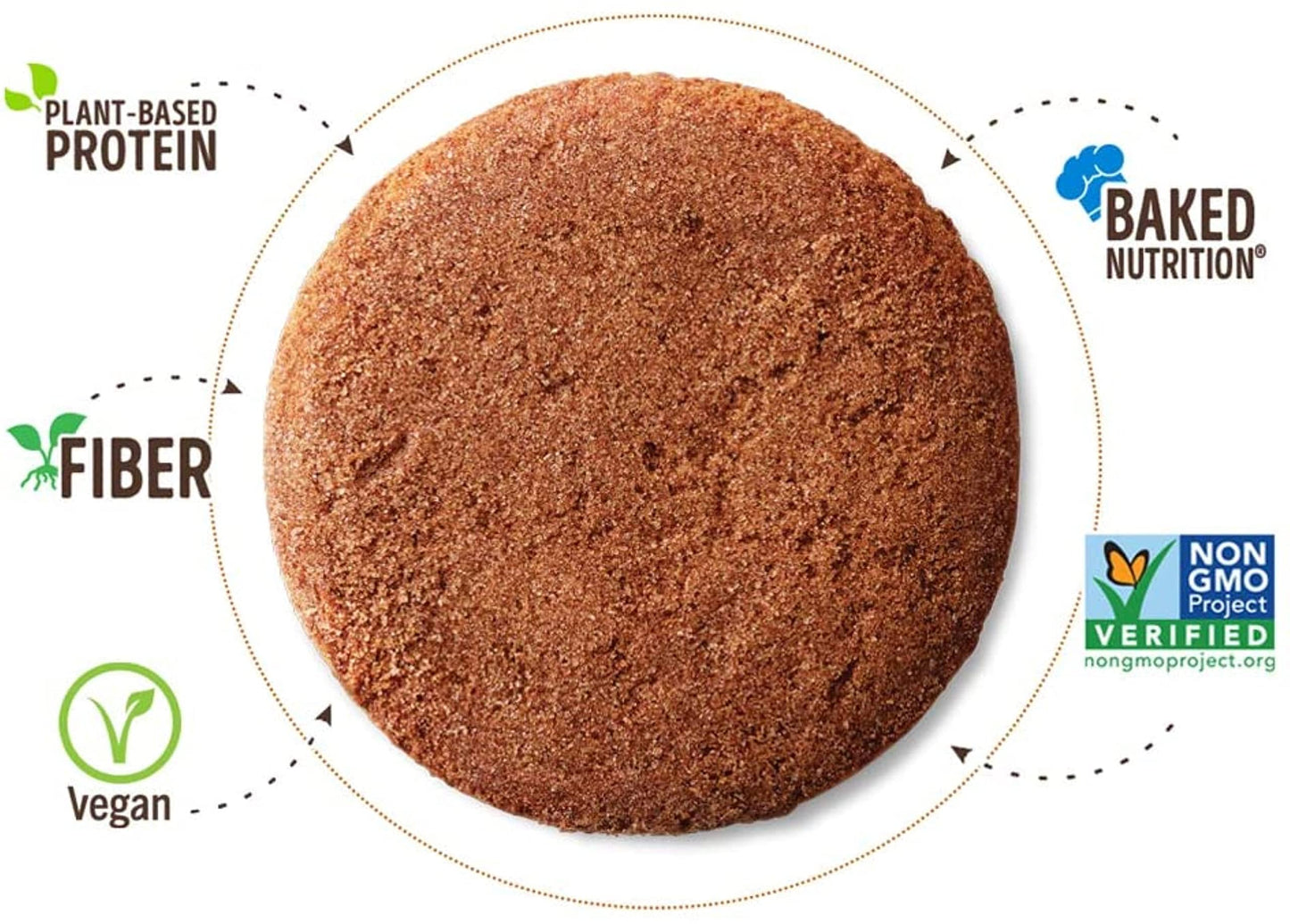 Lenny & Larrys The Complete Cookie, Snickerdoodle, Soft Baked, 8G Plant Protein, Vegan, Non-Gmo, 2 Ounce Cookie (Pack Of 12)