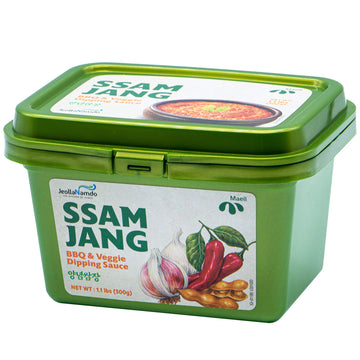Mild Ssamjang Seasoning Sauce [ Korean Pantry ] Spicy Savory Jang Sauce With Fermented Soybean And Peppers, Perfect For Dipping [ Jrnd Foods] 500G