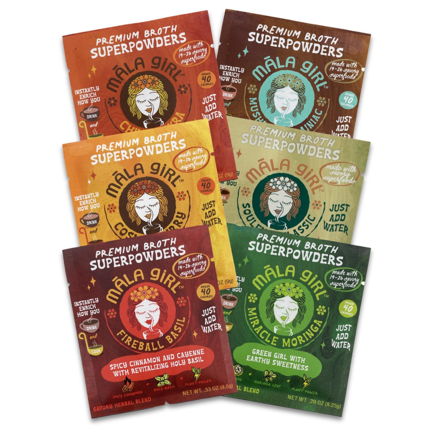 Mala Girl Ramen Broth And Seasoning Superpowder  Packed With Vitamins  Minerals And Antioxidants  Promotes Immunity And Gut Health  Vegan  Gluten And Dairy Free