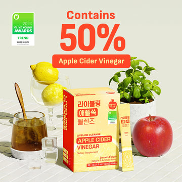 LIVELING Apple Cider Vinegar Drink Stick – Lemon Flavor, Sugar-Free, Low-Calorie, 30 Portable Packets, 0.51 Fl Oz Each