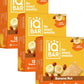 IQBAR Keto Protein Bars - Banana Nut Flavor - Low Carb, High Fiber, Vegan - 36 Count Energy Bars - Snack Size (12 Count Pack of 3)