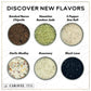 Caravel Gourmet Infused Sea Salt Sampler Set, 6 Flavored Salts, 0.5 oz Each, Gourmet Cooking Gift