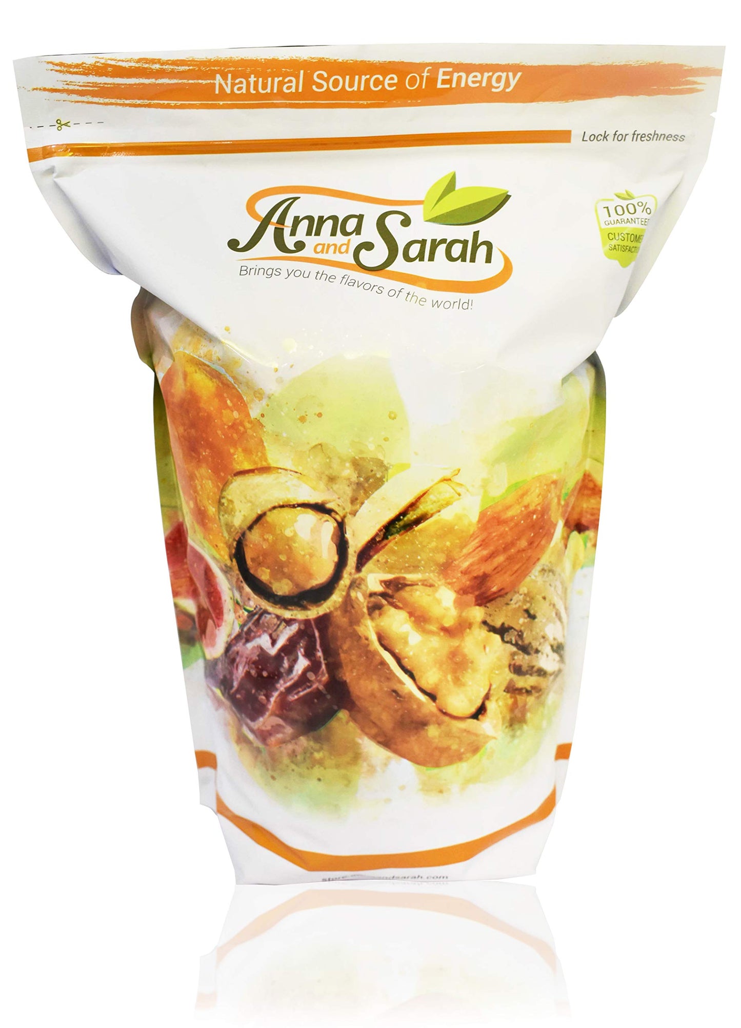 Anna and Sarah Almonds In Shell, Raw, Natural, Whole, Jumbo California Almonds, in Resealable Bag, 4 Lbs