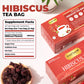 LeafLea Hibiscus Tea Bags, 100% Natural, Caffeine-Free, Vegan, Non-GMO, 120 Bags (Pack of 3)