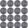 16 Pcs Stainless Steel Sponges Scrubbers Cleaning Ball Utensil Scrubber Density Metal Scrubber Scouring Pads Ball For Pot Pan Di