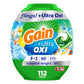 Gain Flings Ultra Oxi Laundry Detergent Pacs, 112 Count, Waterfall Delight Scent, 3-In-1, He Compatible