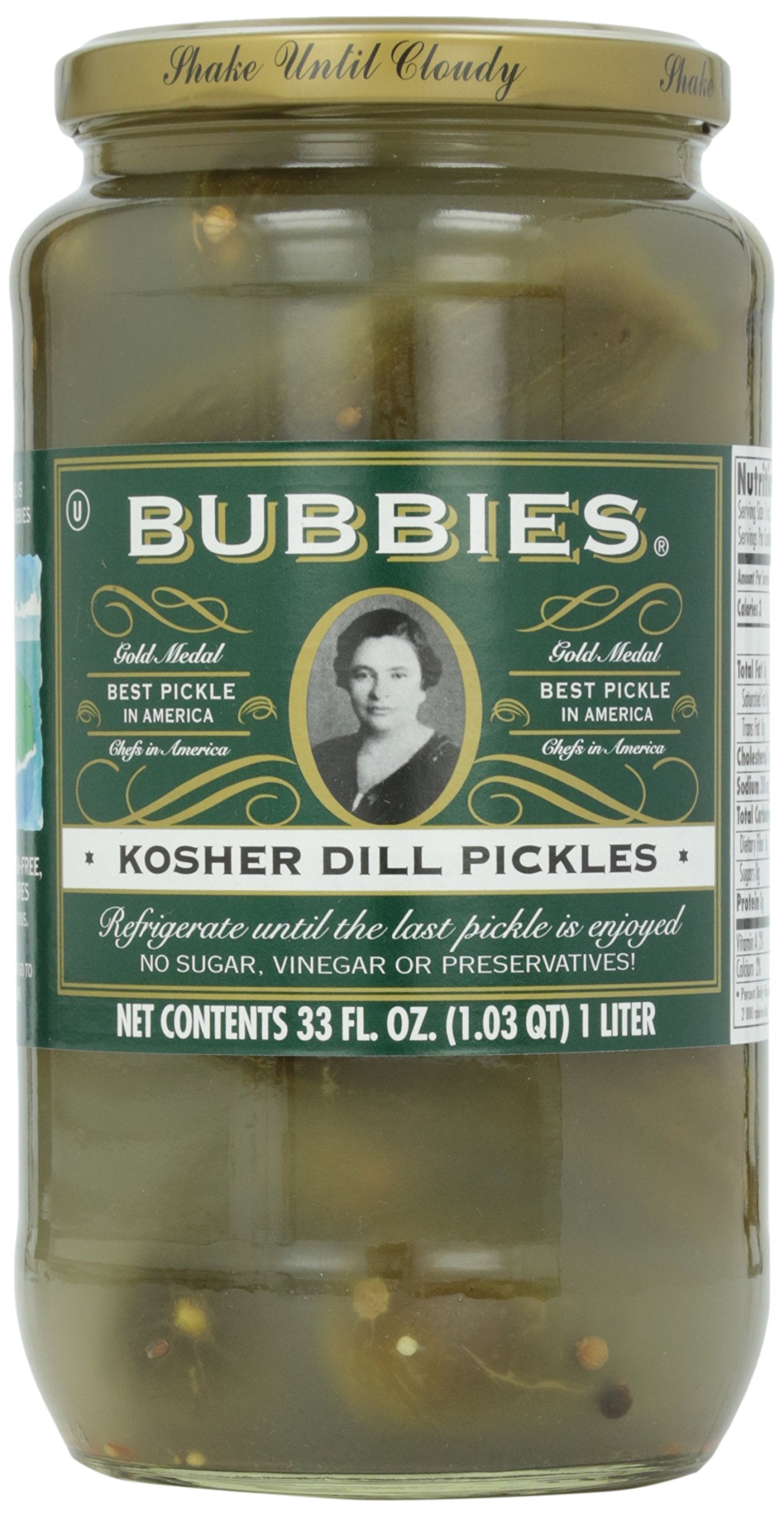 Bubbies, Pickles, Kosher Dills, 33 Oz