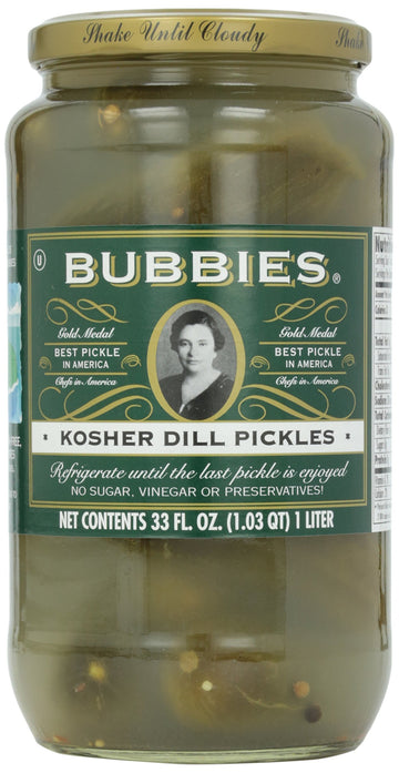 Bubbies, Pickles, Kosher Dills, 33 Oz