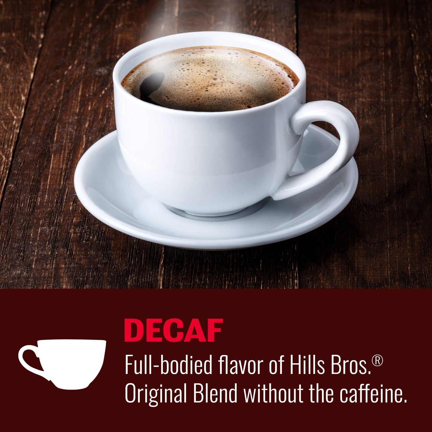 Hills Bros Single Serve Coffee Pods, Decaf, Medium Roast, 12 Count–Keurig Compatible, Roasted 100% Arabica Coffee, Smooth, Balanced, Classic Coffee Flavor