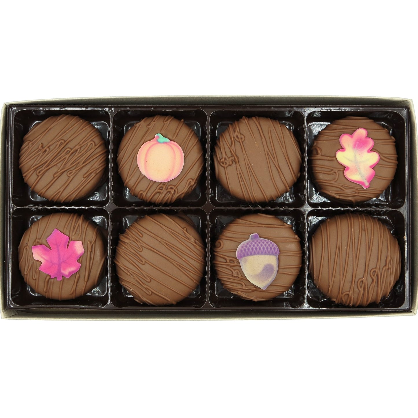 Philadelphia Candies Milk Chocolate Covered OREO Cookies, Autumn Assortment, 8 oz