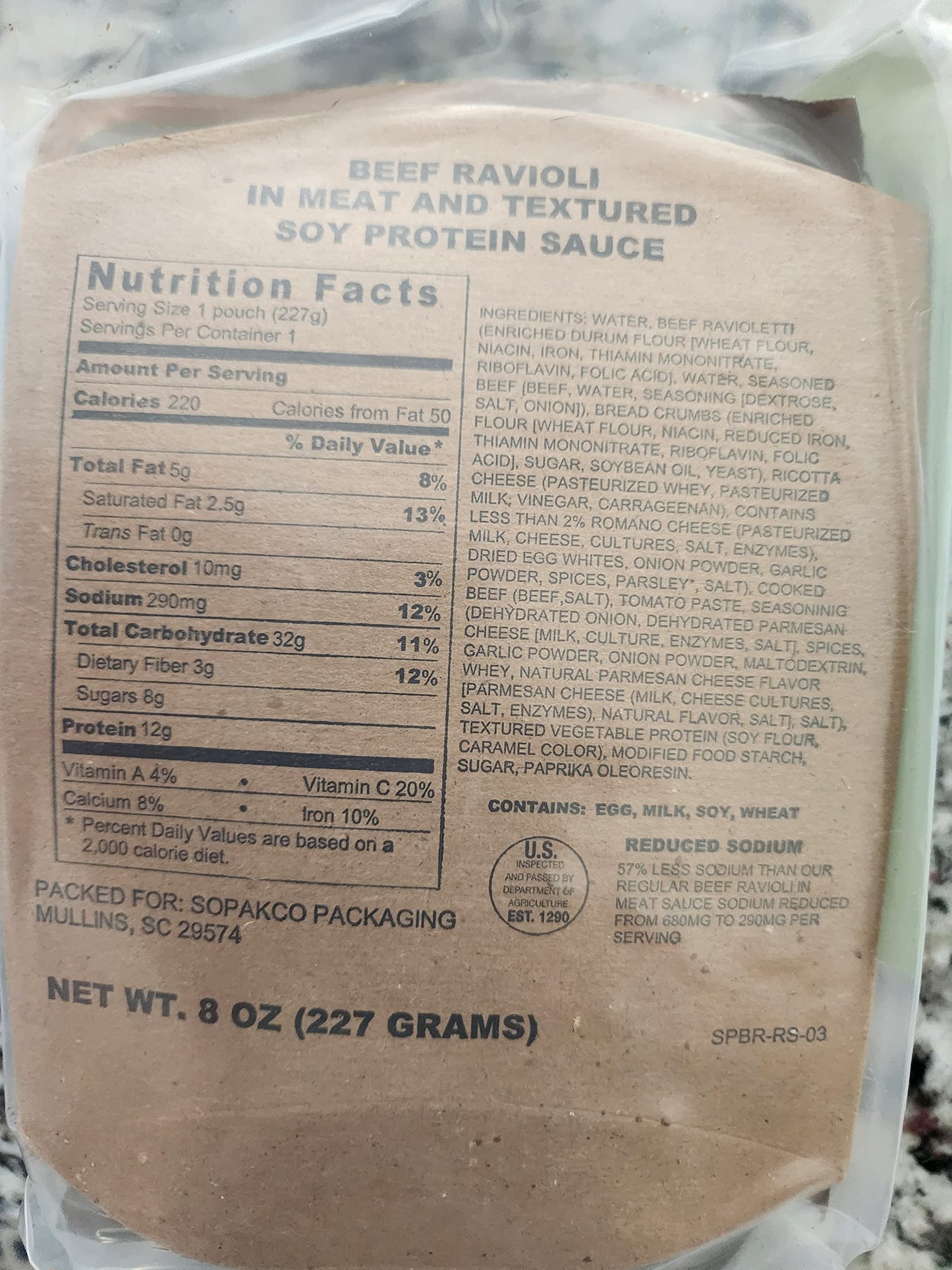Sopakco Mre Meals Ready To Eat Case Pack Of 14 For Survival And Emergency Green Box