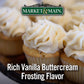 Market & Main OneCup Vanilla Buttercream Coffee Pods, Compatible with Keurig, 12 Count, Brown