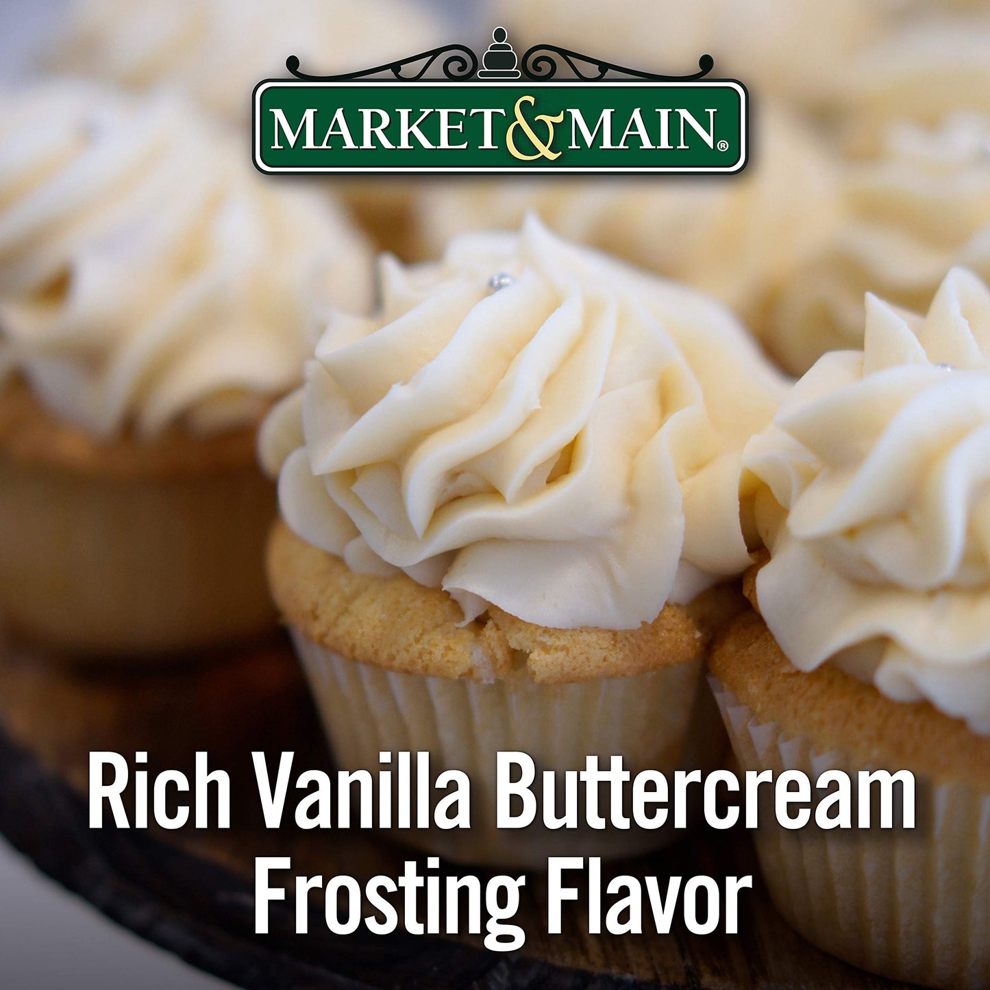 Market & Main OneCup Vanilla Buttercream Coffee Pods, Compatible with Keurig, 12 Count, Brown