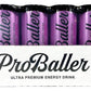 PROBALLER Ultra Premium Energy Drink - Wild Berry ZERO - 12 fl oz (Pack of 15) - NSF SPORT CERTIFIED, Natural Ingredients, Purple