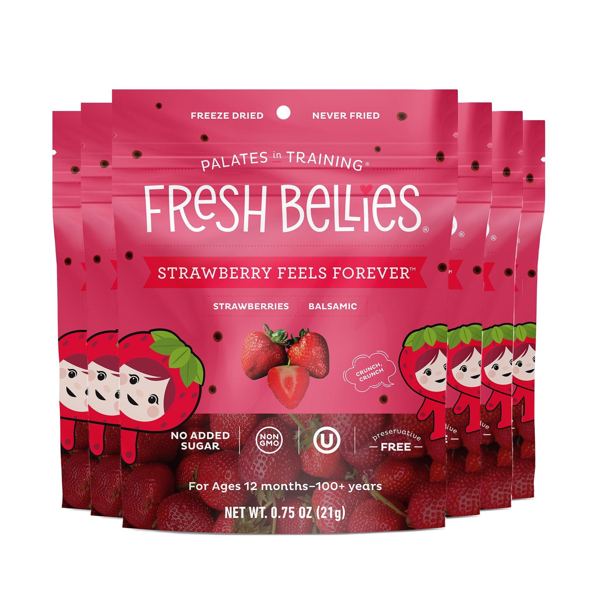 Fresh Bellies Strawberry Feels Forever Strawberry Freeze Dried Healthy Snack For Kids Gluten Free Freeze Dried Fruit Kids Snack 