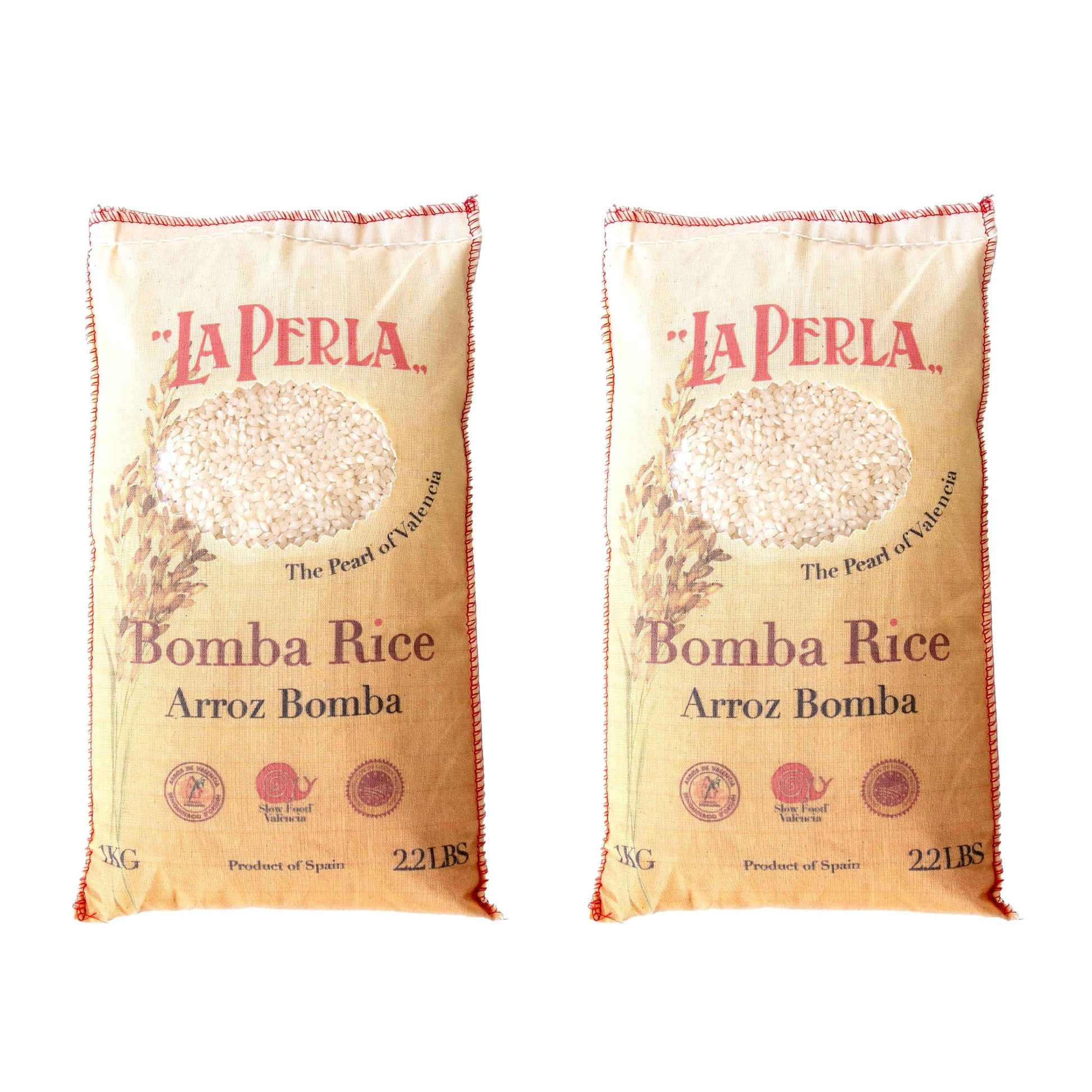 Khayyan Bomba Rice, Denomination of Origin Valencia, Naturally Grown, Pack of 2 (2.2 lbs)