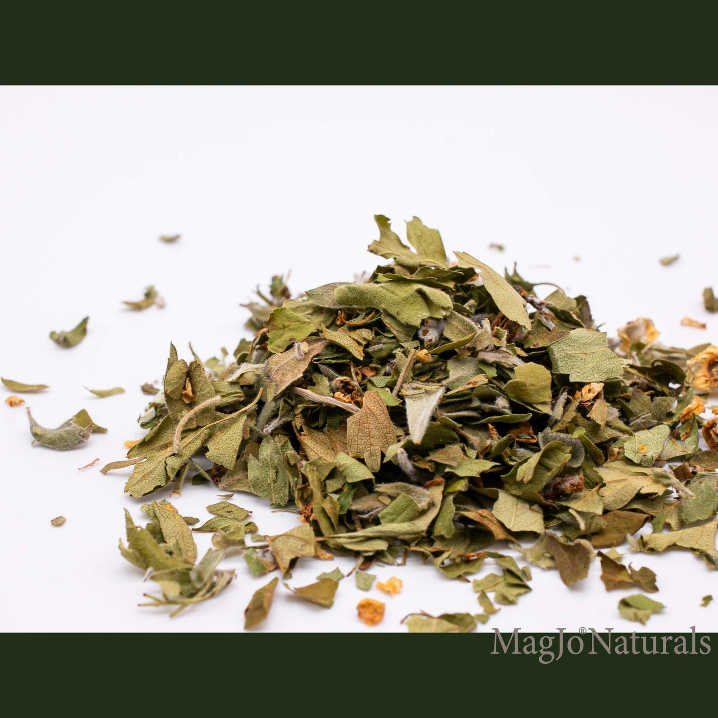 Magjo Naturals, Hawthorn Leaf And Flower (1 Pound), Wild-Crafted, Cut And Sifted, Dried Loose Leaf, Makes Crisp Cup Of Hawthorn